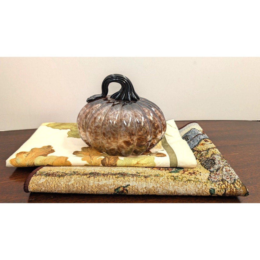 Fall Harvest Decor Bundle Glass Pumpkin Williams Sonoma Towel Scarecrow Placemat